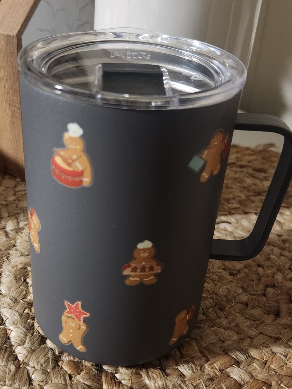 Starbucks Black Gingerbread Cookie Holiday Mug